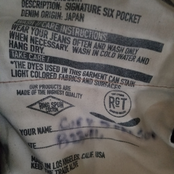RGT ROGUE TERRITORY JEANS RARE! - Picture 4 of 12